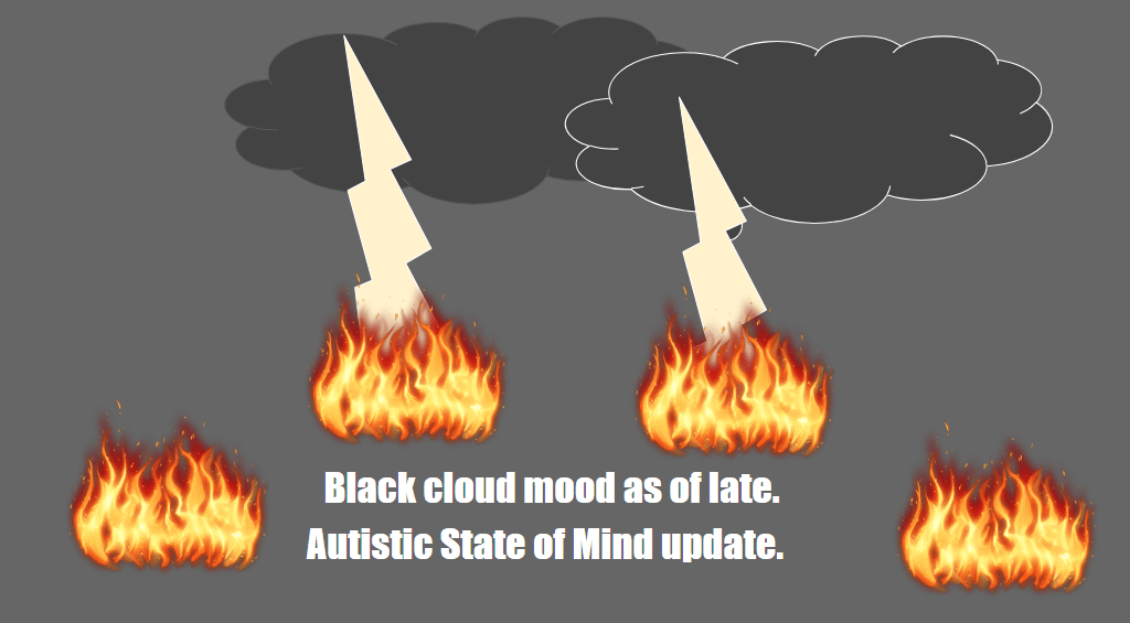 As a Worker with Autism. Black cloud mood&nbsp;update.
