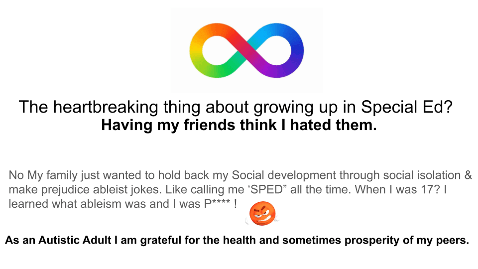 My back story. Isolation, closed family culture &&nbsp;Ableism