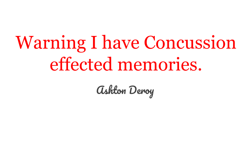 Concussion Colored Memories.