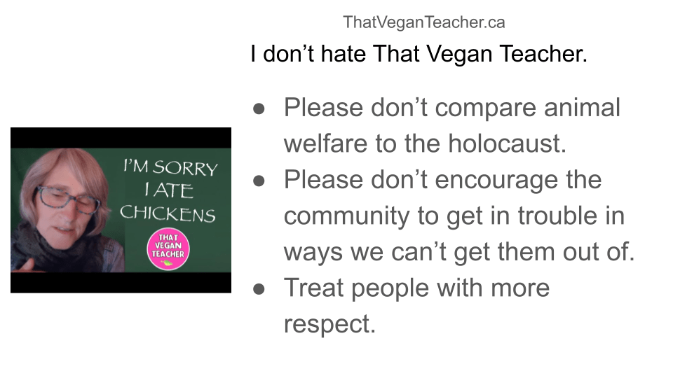 Lesson 6. I don’t hate That Vegan Teacher. I have meltdowns,&nbsp;too.