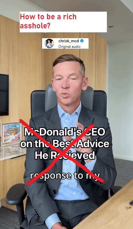 Re: “Remember, nobody cares about your career as much as you do.” To CEO Chris&nbsp;Kempczinski