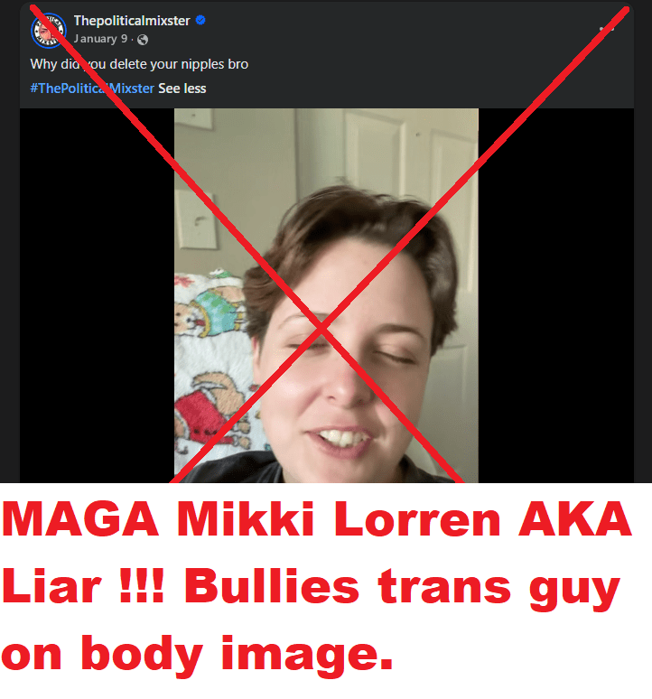 The Political Mixster Landing page. Why bully Trans people?